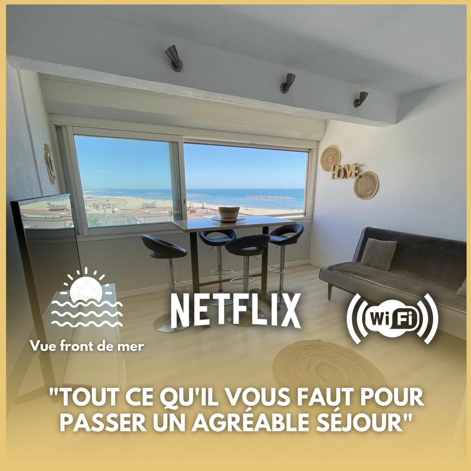 Superbe Appartement Vue Sur Mer Valras-Plage Bagian luar foto